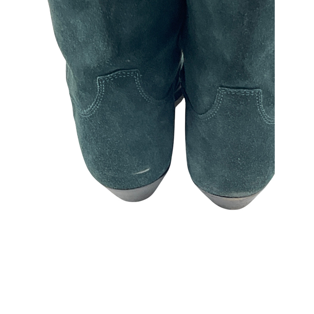 Isabel Marant Suede Green Deurto Ankle Boots Size 39 EU / 9 US - Picture 6 of 7